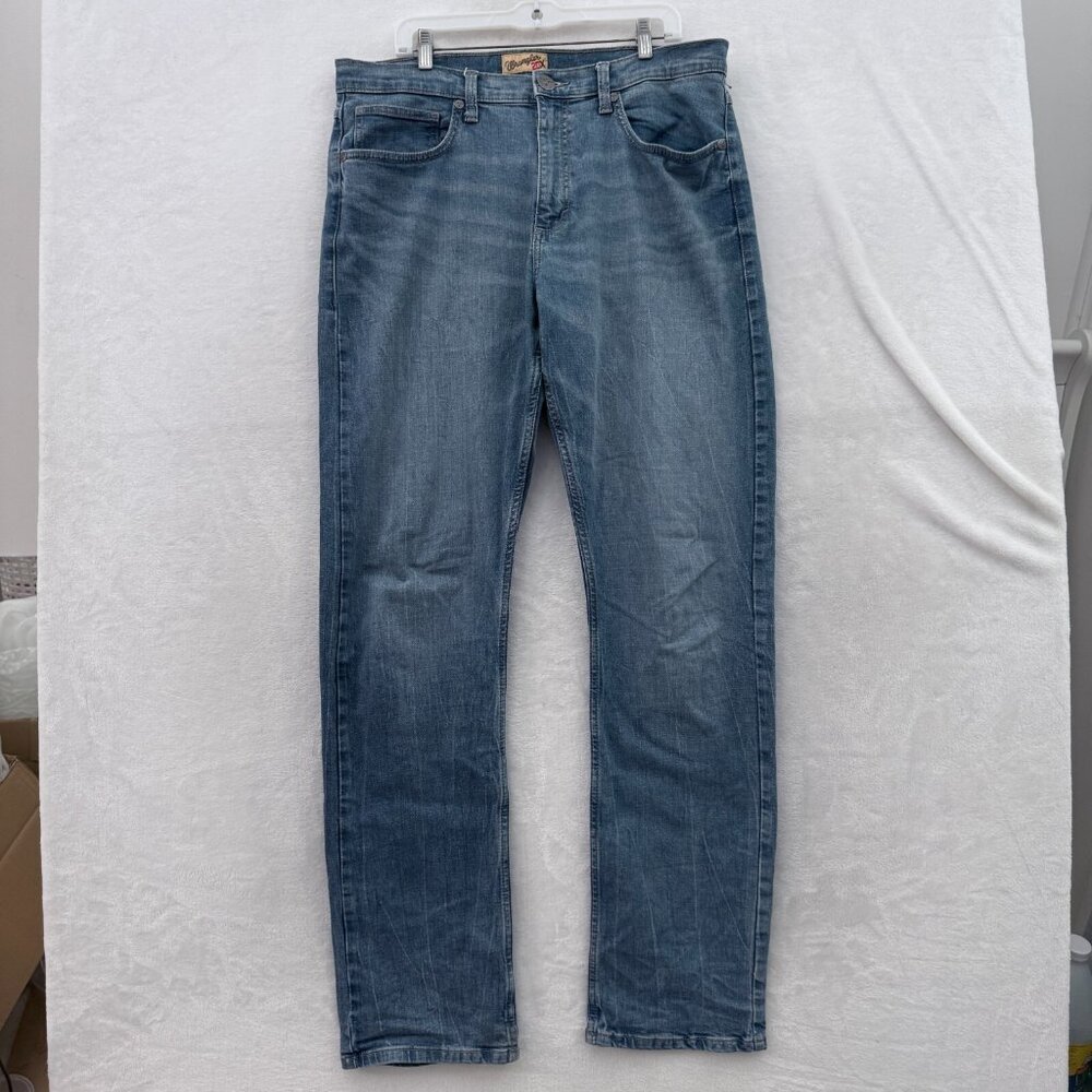 Wrangler 20x Jeans Mens 36x36 Blue Western Straight Leg Whisker Stretch